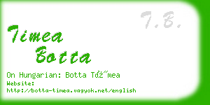 timea botta business card